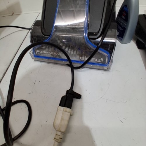 BISSELL POWERCLEAN POWERFUL & LIGHTWEIGHT TURBOBRUSH PET UPRIGHT CARPET CLEANER - 120V - BLUE - (MODEL:3939C) image 2