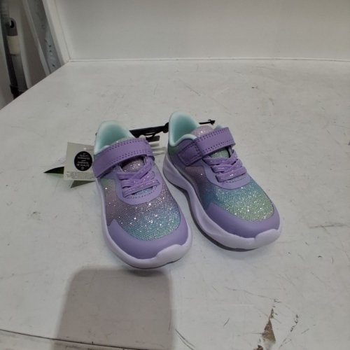 TODDLER'S WORKS ATHLETIC SNEAKERS - 7 - PURPLE / MINT (STYLE: 66MICAY25) image 3