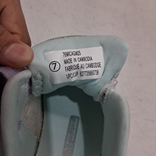 TODDLER'S WORKS ATHLETIC SNEAKERS - 7 - PURPLE / MINT (STYLE: 66MICAY25) image 4