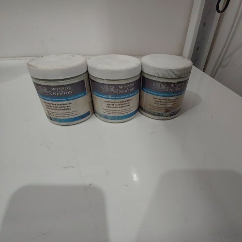 3 WINSOR & NEWTON WATERCOLOUR MULTI SURFACE PREPARATION - 250 ML - WHITE image 2