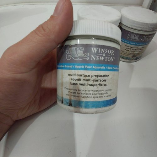 3 WINSOR & NEWTON WATERCOLOUR MULTI SURFACE PREPARATION - 250 ML - WHITE image 3