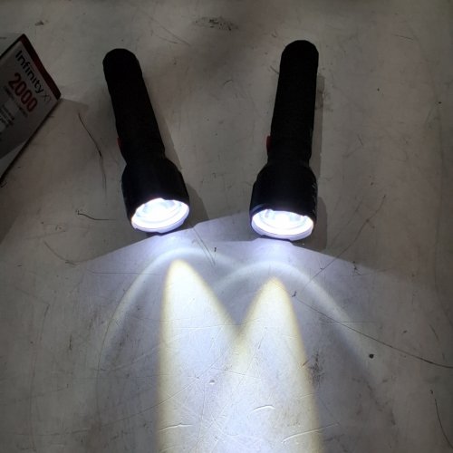 2PK INFINITY X1 RECHARGEABLE FLASHLIGHT - 2000 LUMEN - BLACK (MODEL: 2006753) image 2
