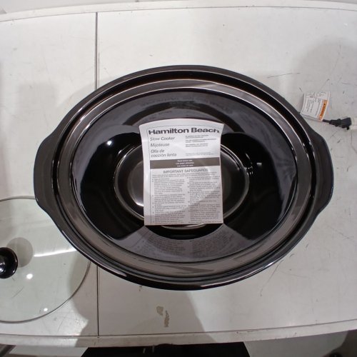 HAMILTON BEACH 8-QUART OVAL SLOW COOKER- RED- (MODEL: 33184) image 7