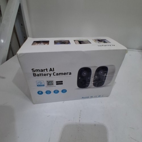 2PK MAXIVIZ WIRELESS OUTDOOR SECURITY CAMERAS - 2 K COLOR NIGHT VISION, AI MOTION DETECTION - WHITE image 4