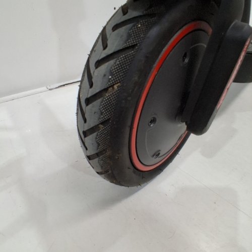 ISCOOTER FOLDING ELECTRIC SCOOTER WITH DUAL SHOCKS AND 8.5" INFLATABLE TIRES, 28KM/H, 20KM RANGE - BLACK/RED - (MODEL: I8) image 4