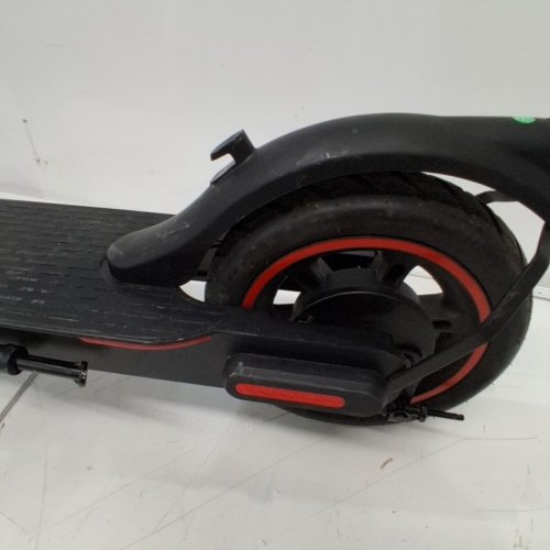 ISCOOTER FOLDING ELECTRIC SCOOTER WITH DUAL SHOCKS AND 8.5" INFLATABLE TIRES, 28KM/H, 20KM RANGE - BLACK/RED - (MODEL: I8) image 5