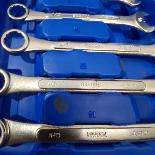 32PC JET COMBINATION WRENCH SET - SAE & METRIC RAISED PANEL WRENCHES WITH CASE image 4