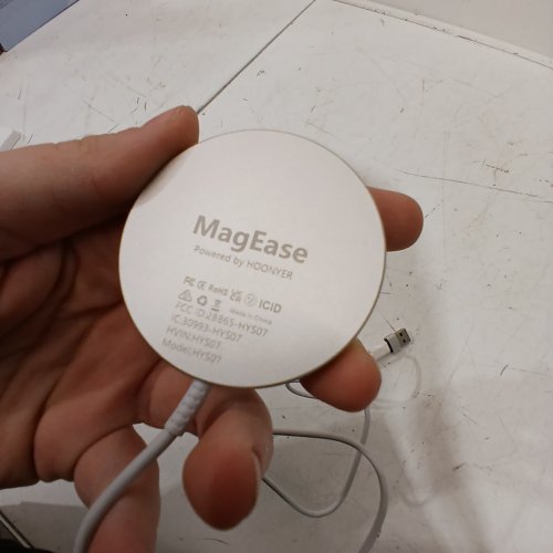 2PK MAGEASE MAGNETIC WIRELESS CHARGERS - COMPATIBLE WITH MAGSAFE - 15W MAX - WHITE/SILVER image 4