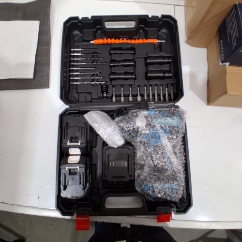 P-KOYEBOLT CORDLESS HIGH TORQUE IMPACT WRENCH KIT WITH 2 BATTERIES- 21 V, 2300 RPM - TEAL AND BLACK image 3