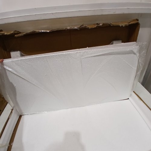 OVERBED BEDSIDE TABLE WITH ADJUSTABLE HEIGHT - 29" - 43" - WHITE image 3