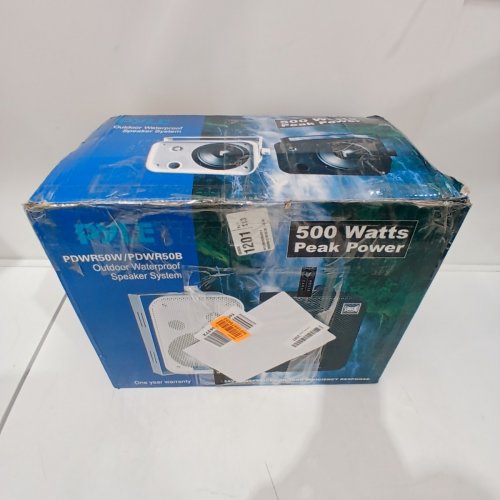 2PK PYLE WATERPROOF WIRED WALL/CEILING MOUNTED SPEAKERS - 6.5" - 500W - WHITE (MODEL: PDWR50W) image 5