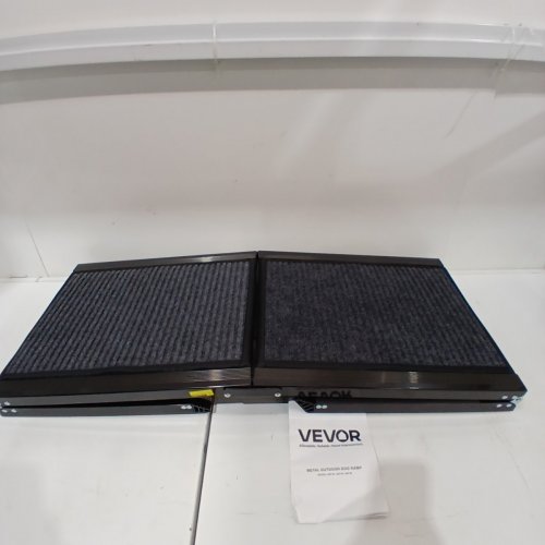 VEVOR METAL OUTDOOR NON-SLIP PET RAMP - 71" X 17" - BLACK (MODEL: 180*44) image 3