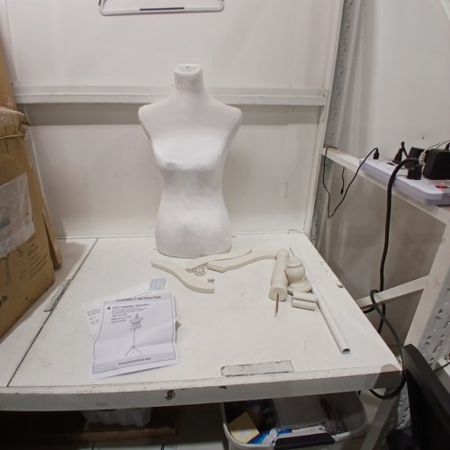 MEETINGHOME DRESS FORM MANNEQUIN - 49.6" TO 63.4" - WHITE (MODEL: MQ-FL2104-WHITE) image 2