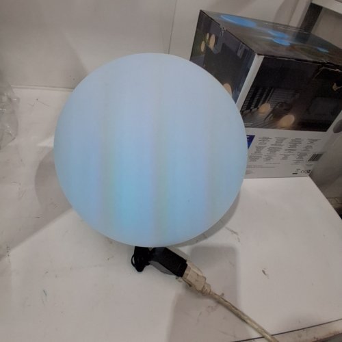 GTX BRANDS SOLAR LED SPHERE - 16 LED COLOURS - 11"- WHITE (MODEL: 2009524 ) image 2