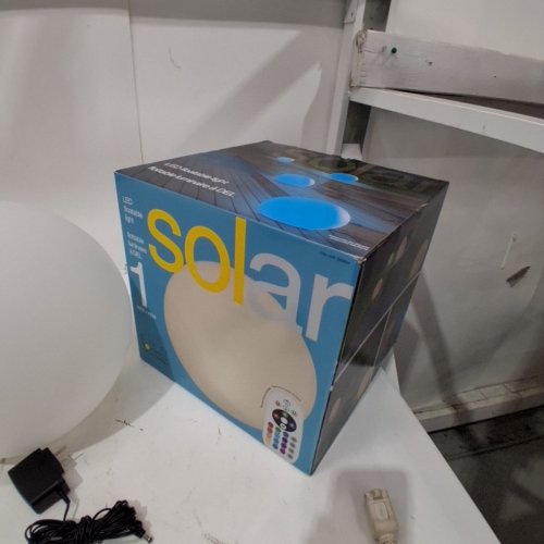 GTX BRANDS SOLAR LED SPHERE - 16 LED COLOURS - 11"- WHITE (MODEL: 2009524 ) image 4