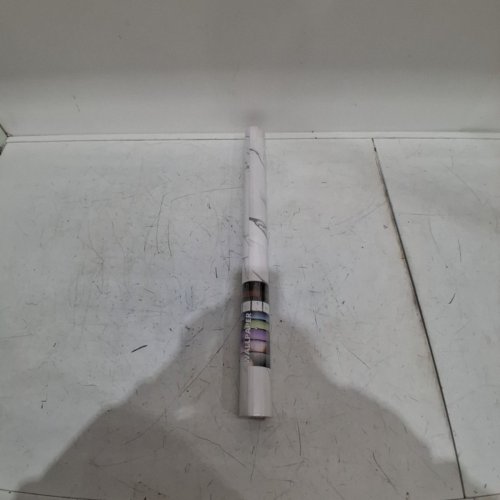 MARBLE PRINT PEEL AND STICK ADHESIVE - 23.6" X 236" - WHITE/SILVER (MODEL: B0GVYL4FYG) image 2