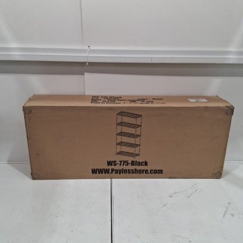 BOMYEES HEAVY DUTY 5-SHELF WIRE SHELVING UNIT WITH ADJUSTABLE LAYER SHELVES FOR STORAGE, 36" L×14" W×72", BLACK, (MODEL: ‎BESTFORLESS-WS-775-BLACK) image 3