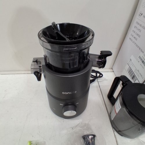 CANOLY SLOW MASTICATING COLD PRESS JUICER - 60OZ, 350W, 110 TO 120V - BLACK/GREY - (MODEL: C03) image 3