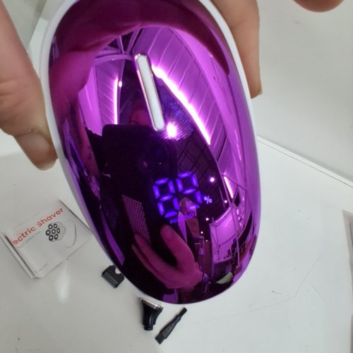 WEQEE 5 IN 1 WATERPROOF ELECTRIC SHAVER - 5W - 90MIN RUNTIME - PURPLE (MODEL: HM-1698) image 2