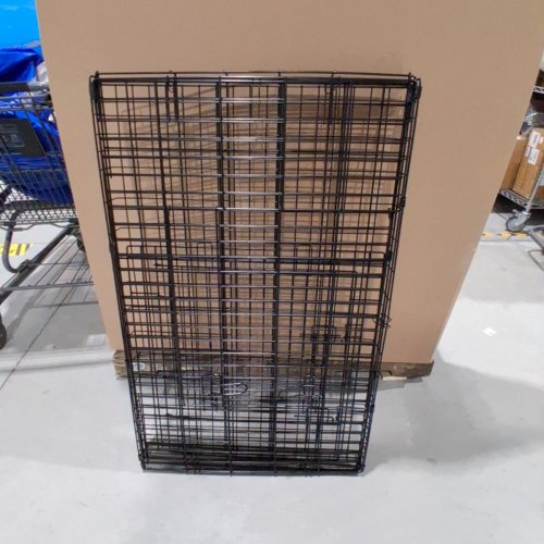 BESTPET DOUBLE-DOOR METAL DOG CRATE - EXTRA LARGE/ 42" - BLACK image 2
