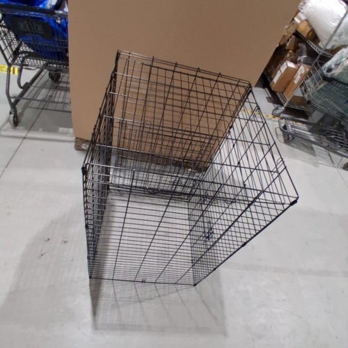 BESTPET DOUBLE-DOOR METAL DOG CRATE - EXTRA LARGE/ 42" - BLACK image 5