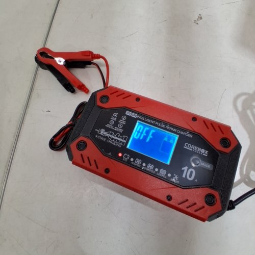 COREBOX SMART BATTERY CHARGER AND MAINTAINER - 12 V 10A; 24 V 5A - RED AND BLACK (MODEL: H-10CD) image 2