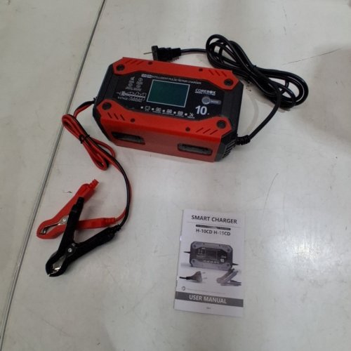 COREBOX SMART BATTERY CHARGER AND MAINTAINER - 12 V 10A; 24 V 5A - RED AND BLACK (MODEL: H-10CD) image 6