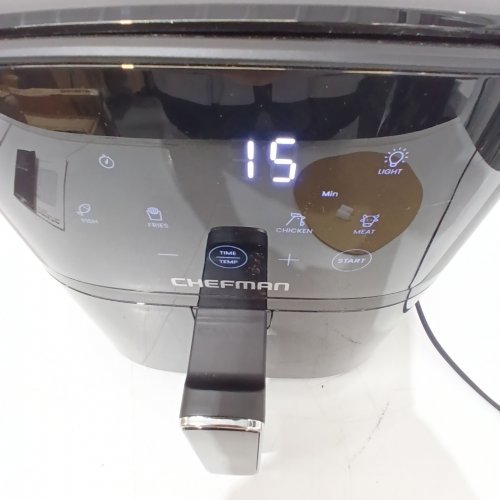 CHEFMAN TURBOFRY TOUCH EASY VIEW AIR FRYER- 4L - BLACK (MODEL: ‎RJ38-4TW-BLACK-CA) image 2