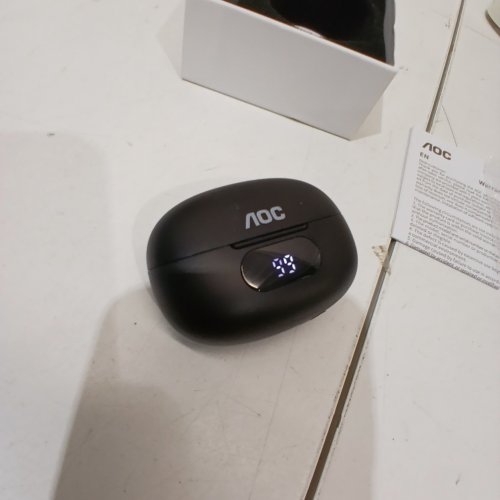AOC IN-EAR BLUETOOTH ANC EARPHONES WITH CHARGING CASE - BLACK (MODEL: ACT2525) image 2