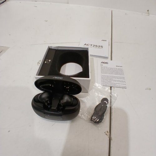 AOC IN-EAR BLUETOOTH ANC EARPHONES WITH CHARGING CASE - BLACK (MODEL: ACT2525) image 3