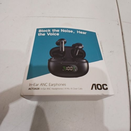 AOC IN-EAR BLUETOOTH ANC EARPHONES WITH CHARGING CASE - BLACK (MODEL: ACT2525) image 5