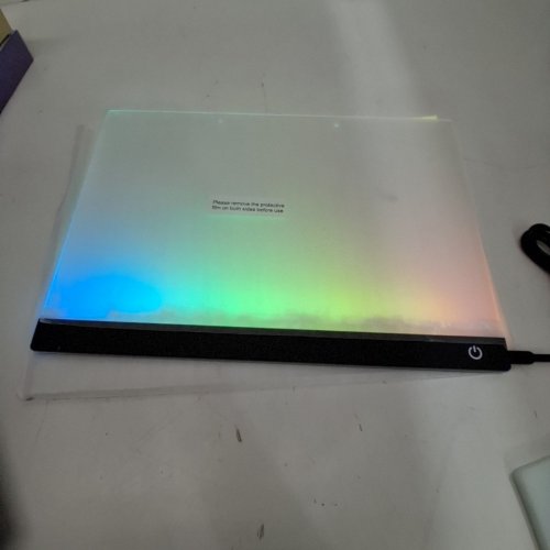VAMOTTO 16" LED NOTE BOARD WITH 7 COLORS - GLOW DRAWING BOARD FOR KIDS & ADULTS - DESKTOP OR WALL image 3