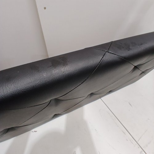 FOLDING STORAGE OTTOMAN BENCH - 43" - BLACK (MODEL: STO-110PVC-BK) image 3