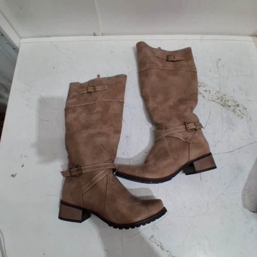WOMEN'S EGNMCR LOW-HEALED KNEE HIGH BOOTS - SIZE 9.5 - BROWN/TAN (STYLE : 07572686130232) image 2