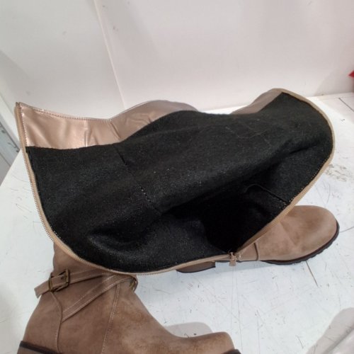 WOMEN'S EGNMCR LOW-HEALED KNEE HIGH BOOTS - SIZE 9.5 - BROWN/TAN (STYLE : 07572686130232) image 4