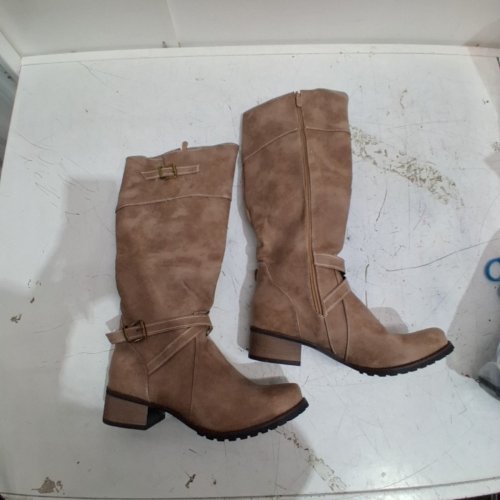 WOMEN'S EGNMCR LOW-HEALED KNEE HIGH BOOTS - SIZE 9.5 - BROWN/TAN (STYLE : 07572686130232) image 5