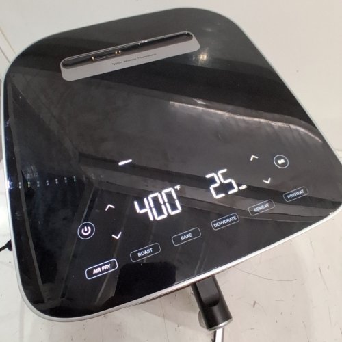 TYPHUR SYNC 9-IN-1 SMART AIR FRYER WITH BUILT-IN WIRELESS THERMOMETER - 8QT - WITH PFAS FREE CERAMIC NONSTICK BASKET FOR QUICK EASY MEALS - BLACK (MODEL: AF13) image 2