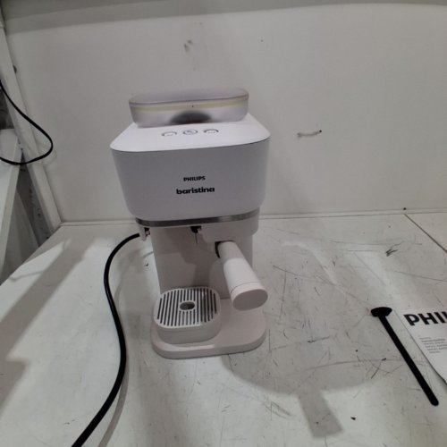 PHILIPS BARISTINA AUTOMATIC ESPRESSO MACHINE WITH BUILT-IN GRINDER - WHITE (MODEL: BAR303/00) image 3