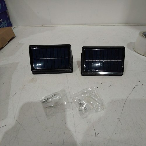 2PK OUTDOOR WATERPROOF SOLAR WALL LIGHTS - 3000 K - BLACK image 3