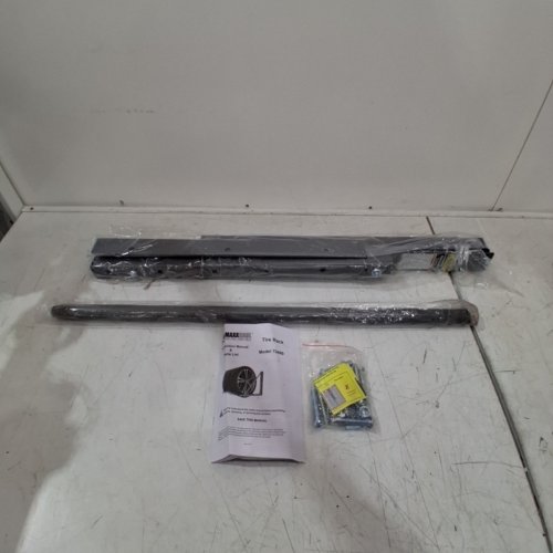 MAXXHAUL 70489 - 300LB CAPACITY FOLDABLE AND ADJUSTABLE WALL MOUNT TIRE RACK image 2