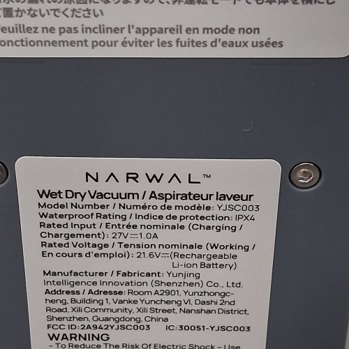 NARWAL S20 PRO CORDLESS VACUUM MOP WITH SELF-CLEANING - WET/DRY VACUUM CLEANER FOR HARD FLOORS - GREY (MODEL: YJSC003) image 8