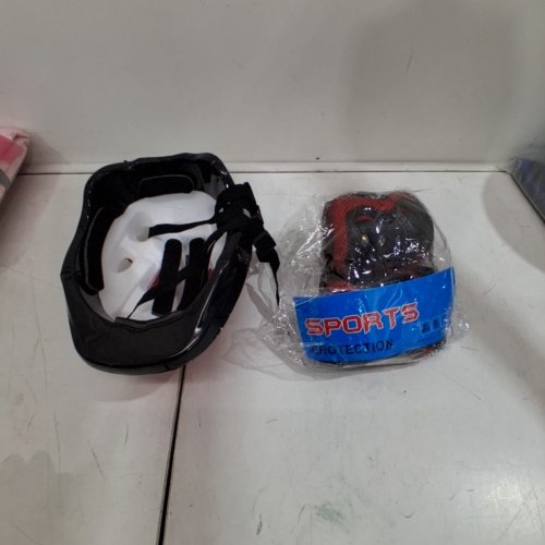 7PC KID'S BIKE HELMET PROTECTIVE GEAR SET - OSFM - RED/BLACK image 5