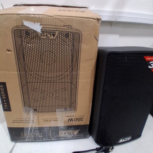 ALTO 350W 8" POWERED PA SPEAKER WITH BLUETOOTH, 2-CHANNEL MIXER & LINE LEVEL FOR MOBILE DJS AND MUSICIANS - BLACK (MODEL: TX408) image 5