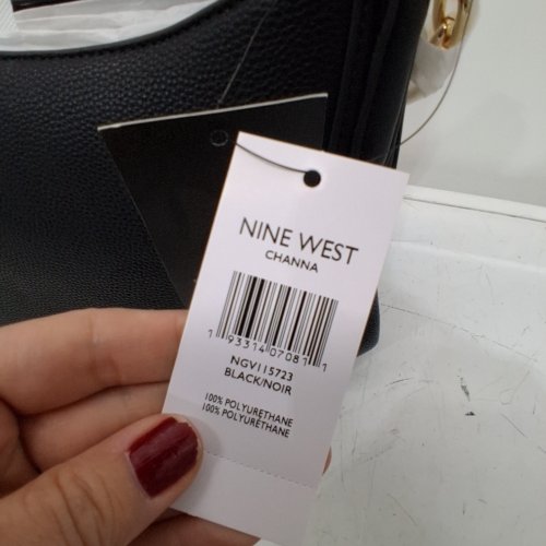 WOMEN NINE WEST CHANNA HANDBAG - BLACK (MODEL:2000382) image 2