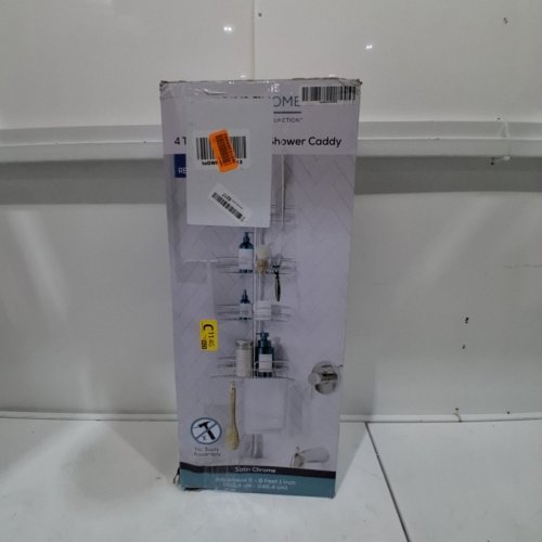 ZENNA 4-TIER HOME SHOWER TENSION POLE - 5FT - 8.1FT - SATIN CHROME - (MODEL: 2161PC) image 3