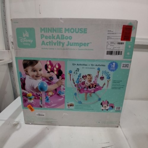 BRIGHT STARTS DISNEY BABY MINNIE MOUSE PEEKABOO ACTIVITY JUMPER image 5