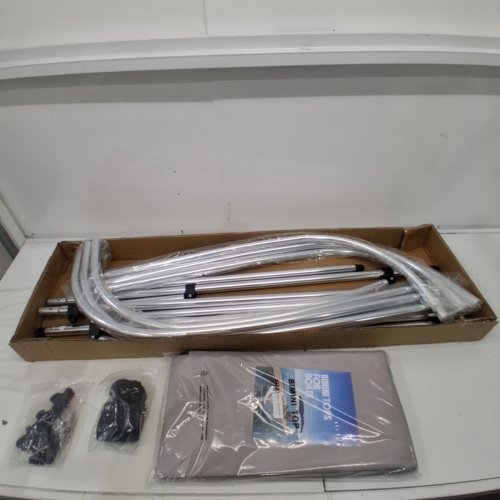3 BOW BIMINI TOP ADJUSTABLE WATERPROOF BOAT COVER CANOPY - 6FT X 46" X 67"- 72" - LIGHT GREY (MODEL:‎ 3 BOW BIMINI TOP BOAT COVER) image 2