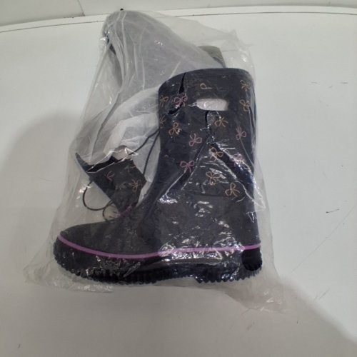 TODDLER GIRL'S GEORGE NEOPRENE RAIN BOOTS - SIZE 12 - NAVY/PINK (ITEM: 67NEOW26) image 2