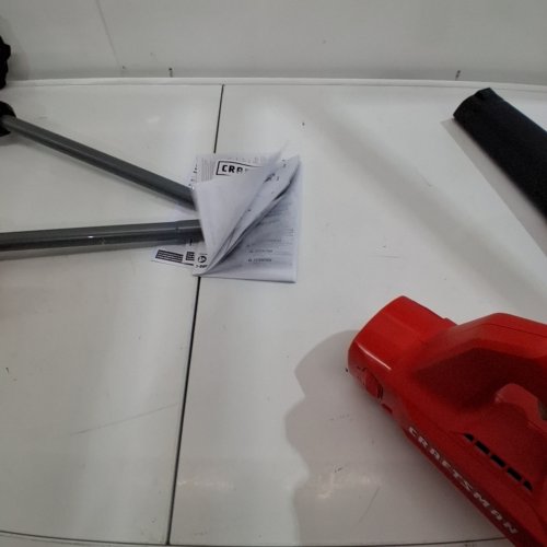 2PC CRAFTSMAN WEEDWACKER STRING TRIMMER & BLOWER COMBO KIT - V20 LITHIUM ION - RED/BLACK (MODEL: CMCK27901) image 3