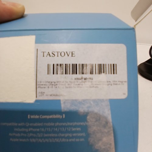 TASTOVE 3 IN 1 CHARGING STATION FOR APPLE MAGSAFE CHARGER FOR SMART WATCH PHONE AND AIRPODS - BLACK image 3